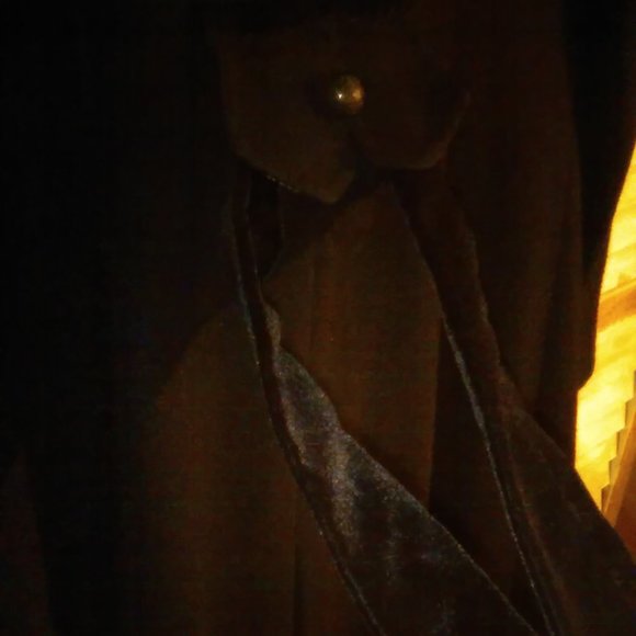 Vintage Wool-Blend Long Line Pea Coat - Picture 5 of 13